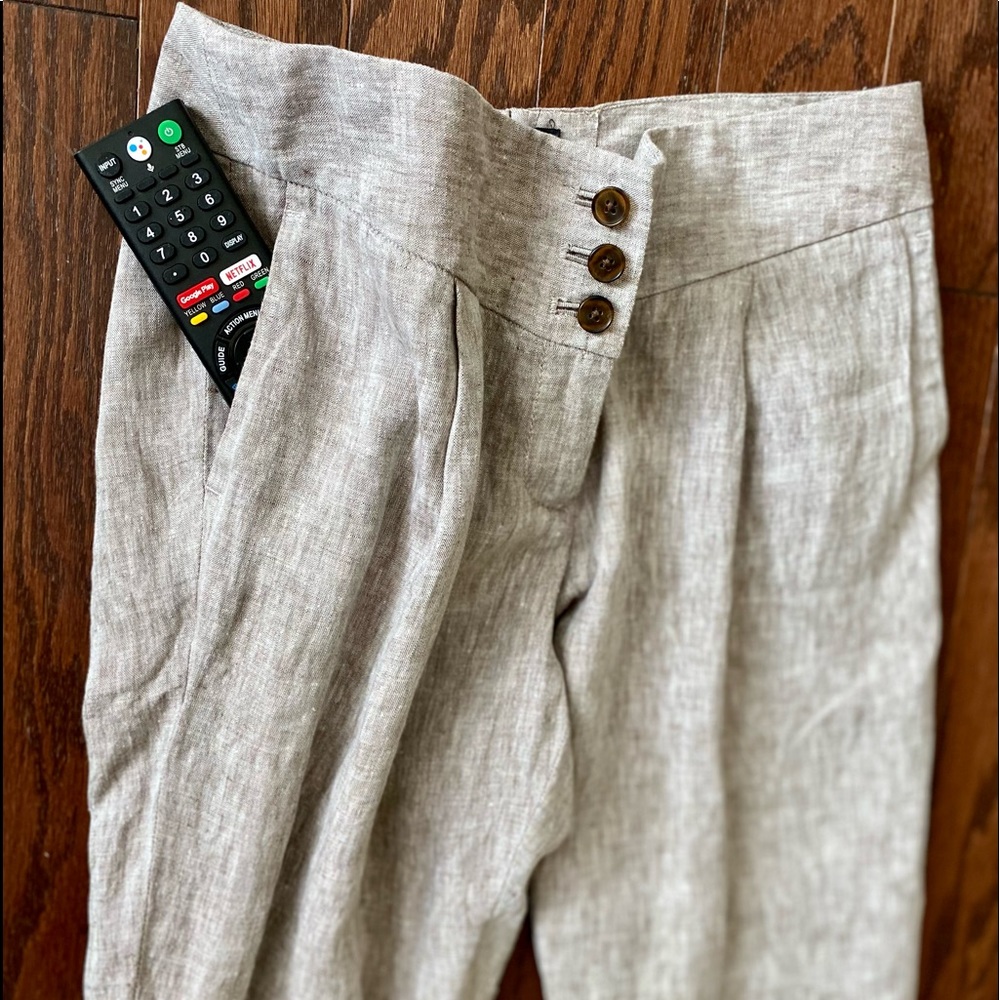 Linen Pants Cha Cha Vente Cropped Pants Capris 100% Linen
